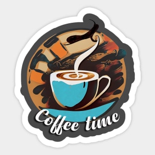 Coffee time Sticker